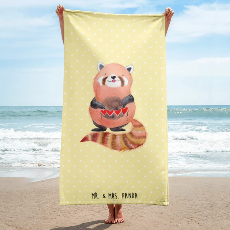 XL Badehandtuch Roter Panda