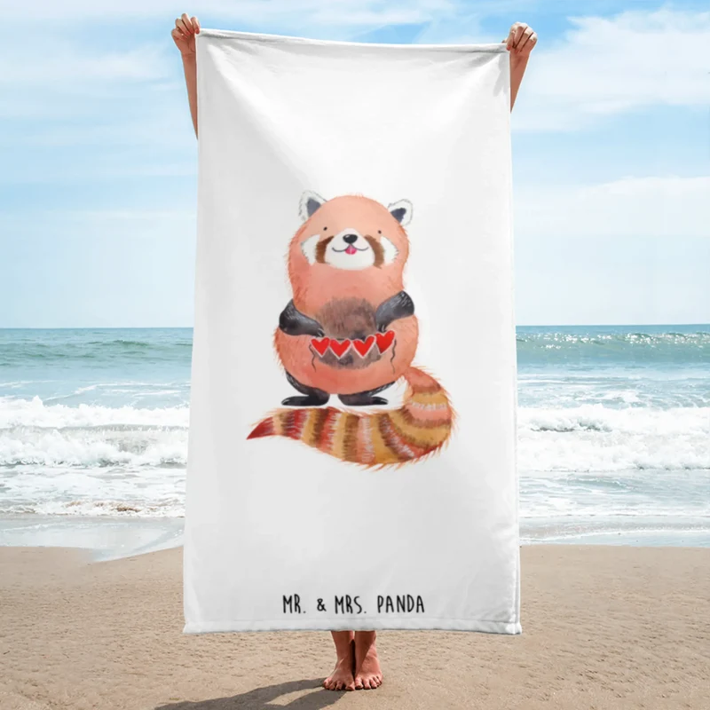 XL Badehandtuch Roter Panda