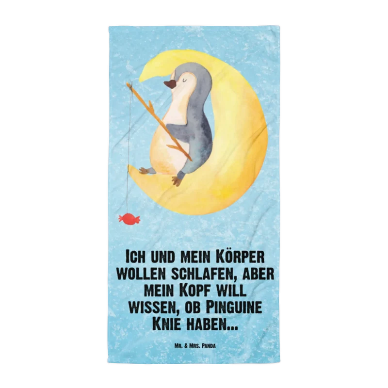 XL Badehandtuch Pinguin Mond