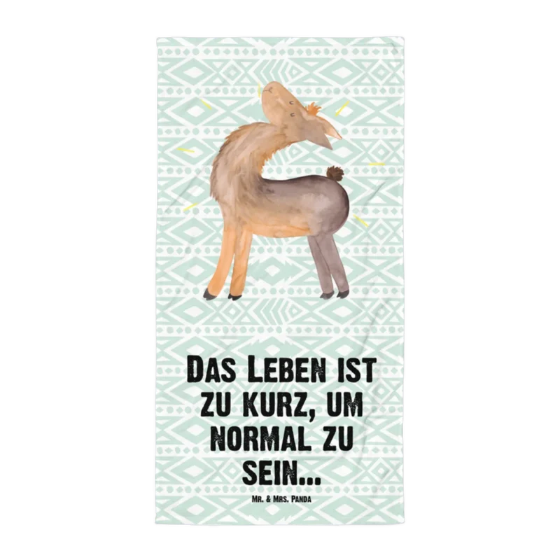 XL Badehandtuch Lama Stolz