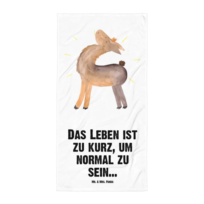 XL Badehandtuch Lama Stolz