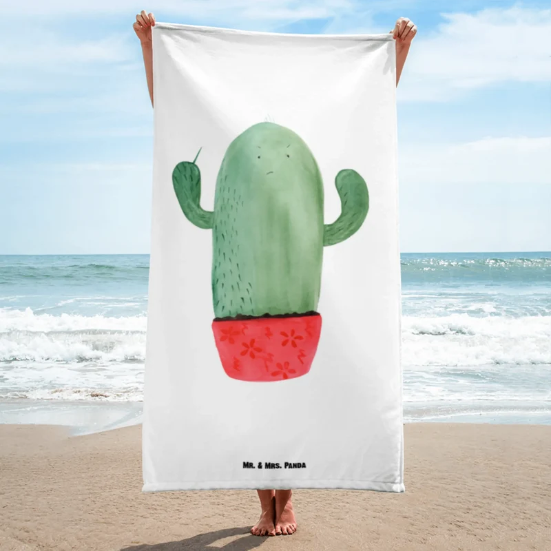 XL Badehandtuch Kaktus Wut