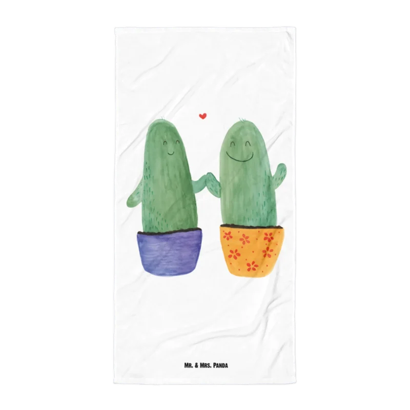 XL Badehandtuch Kaktus Liebe