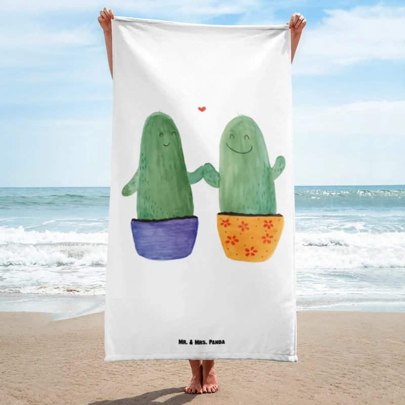 XL Badehandtuch Kaktus Liebe