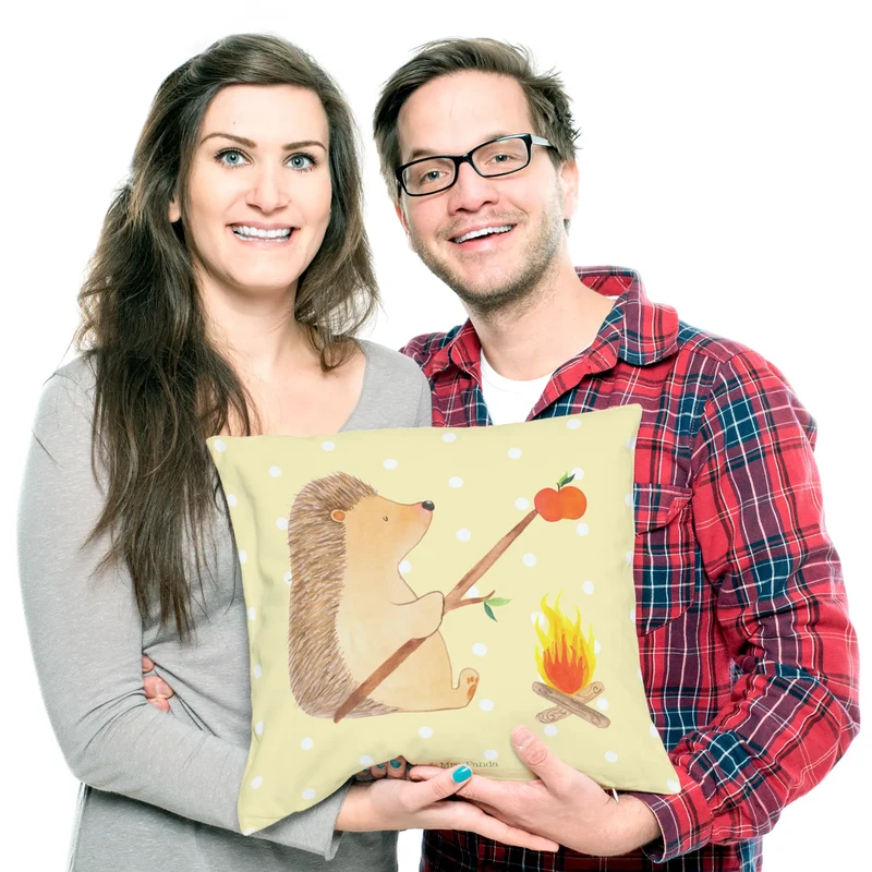 40x40 Kissen Igel Grillen