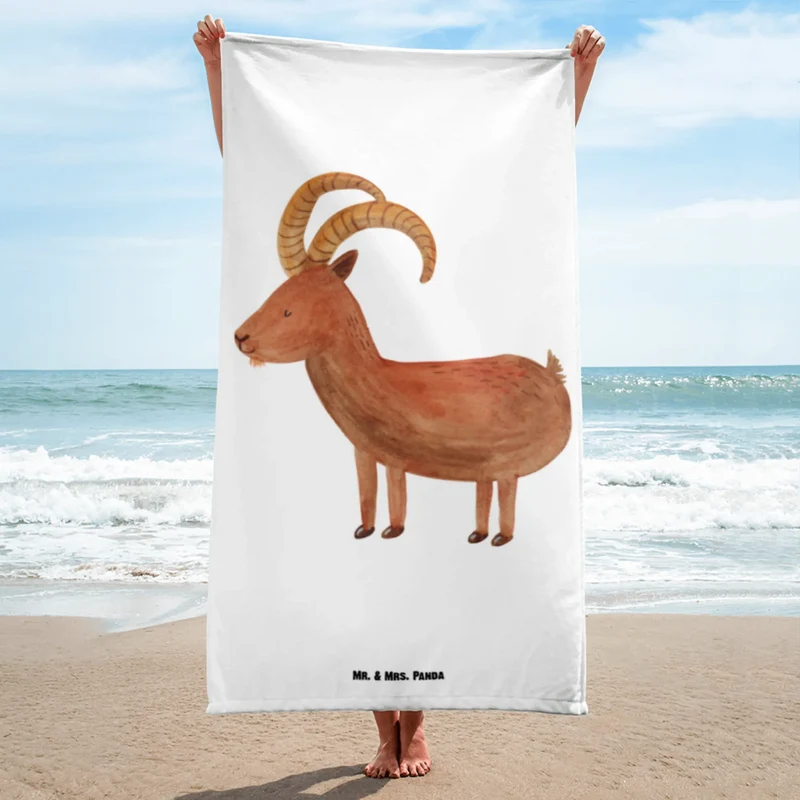 XL Badehandtuch Sternzeichen Steinbock