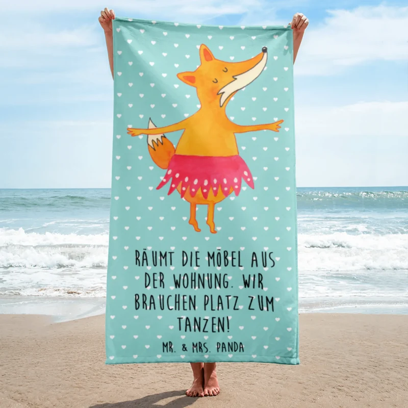 XL Badehandtuch Fuchs Ballerina