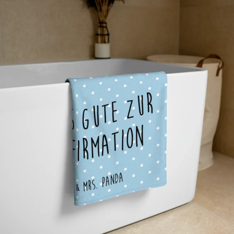 XL Badehandtuch Bär Konfirmation