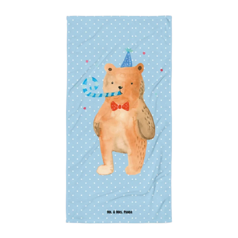XL Badehandtuch Bär Geburtstag