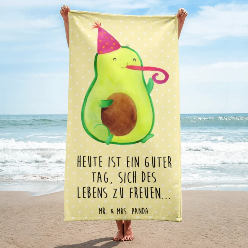 XL Badehandtuch Avocado Feier