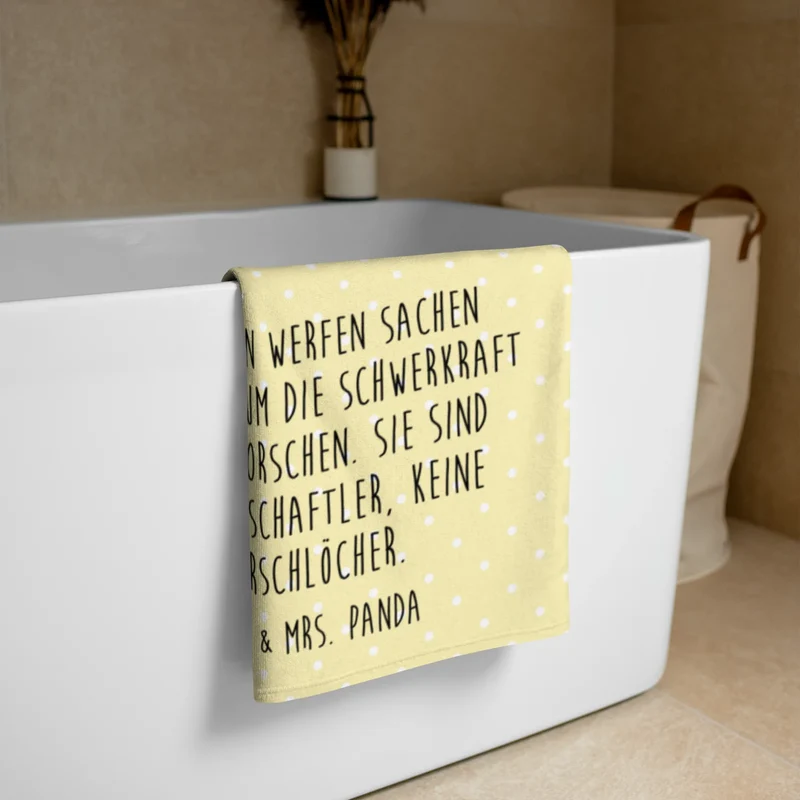 XL Badehandtuch Katze Wasserglas