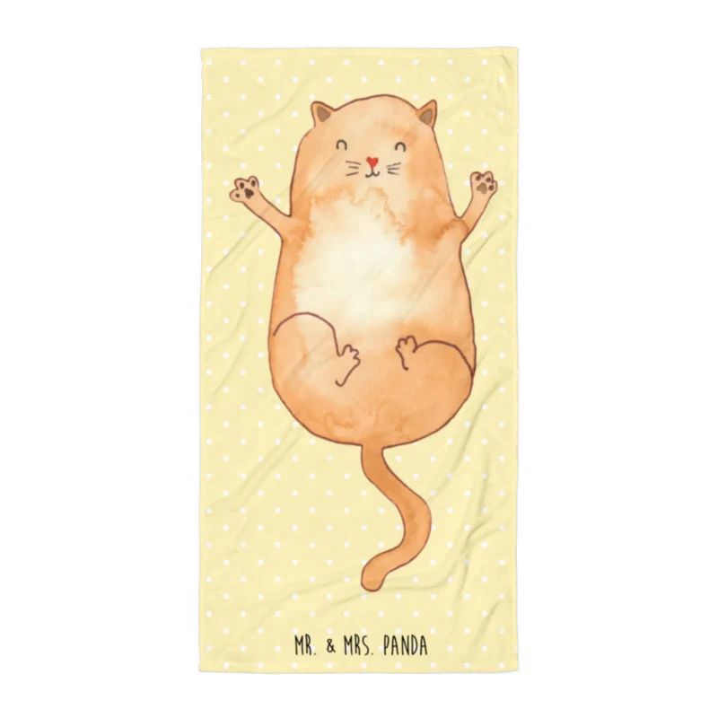 XL Badehandtuch Katze Umarmen