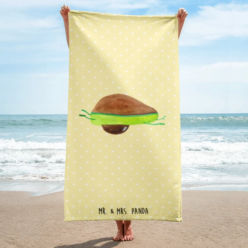 XL Badehandtuch Avocado Yoga