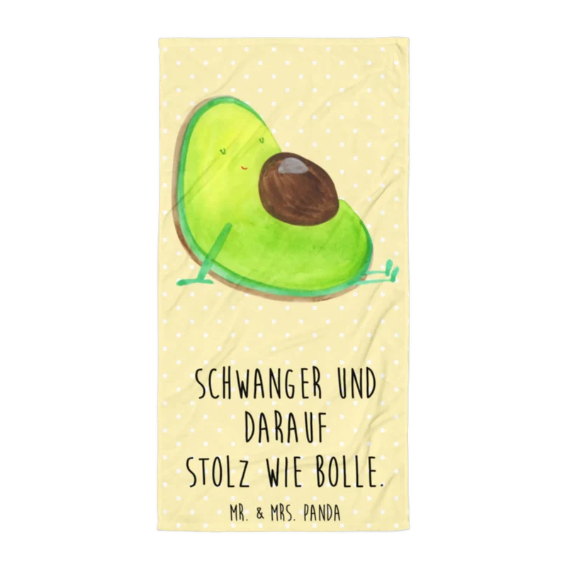 XL Badehandtuch Avocado Schwangerschaft
