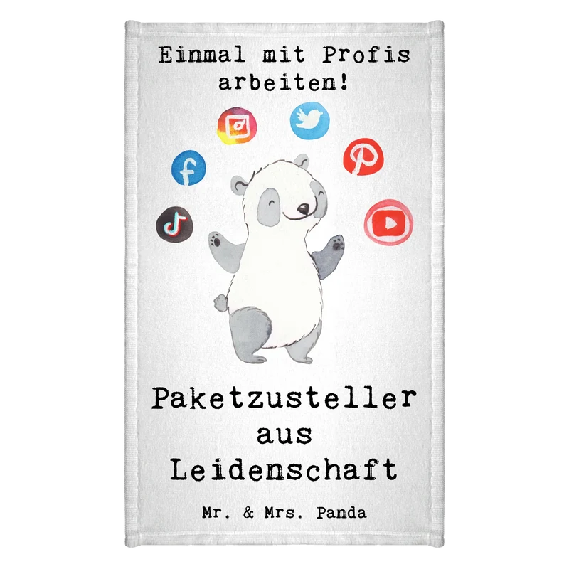 Gästehandtuch Paketzusteller Leidenschaft