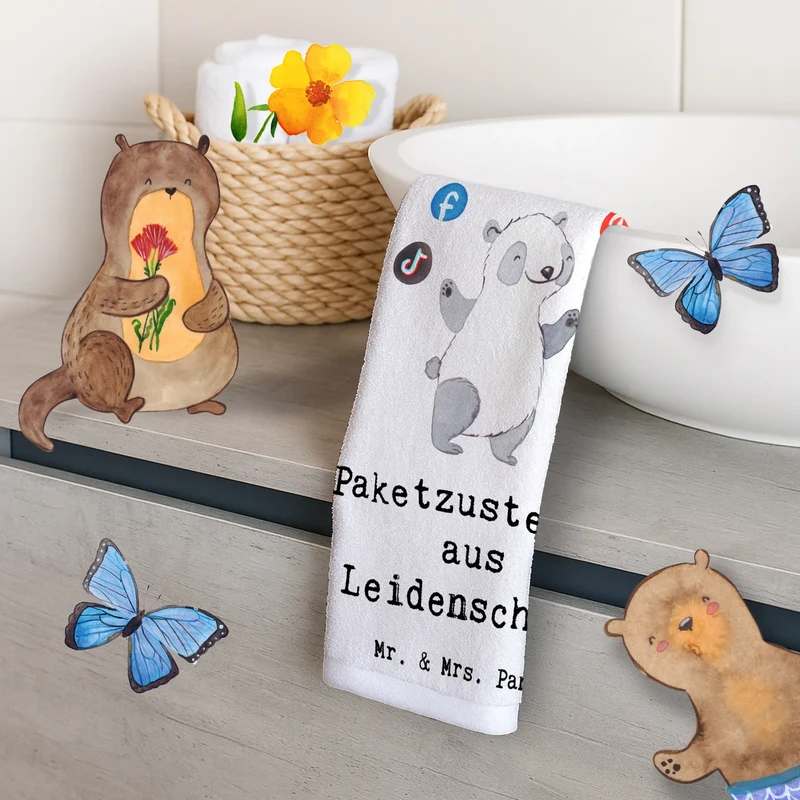 Gästehandtuch Paketzusteller Leidenschaft