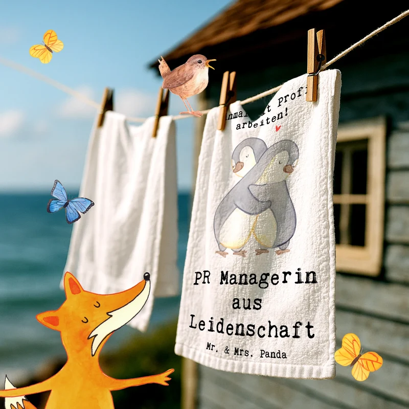 Gästehandtuch PR Managerin Leidenschaft