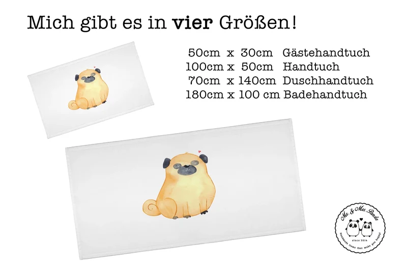 Handtuch Mops
