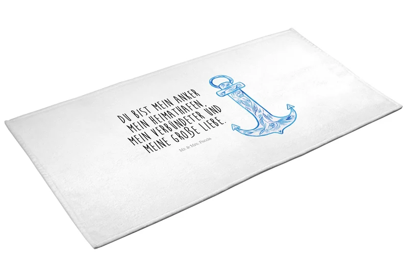Handtuch Anker Blau