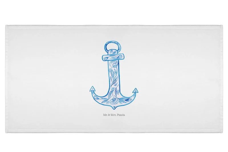 Handtuch Anker Blau
