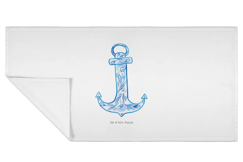 Handtuch Anker Blau