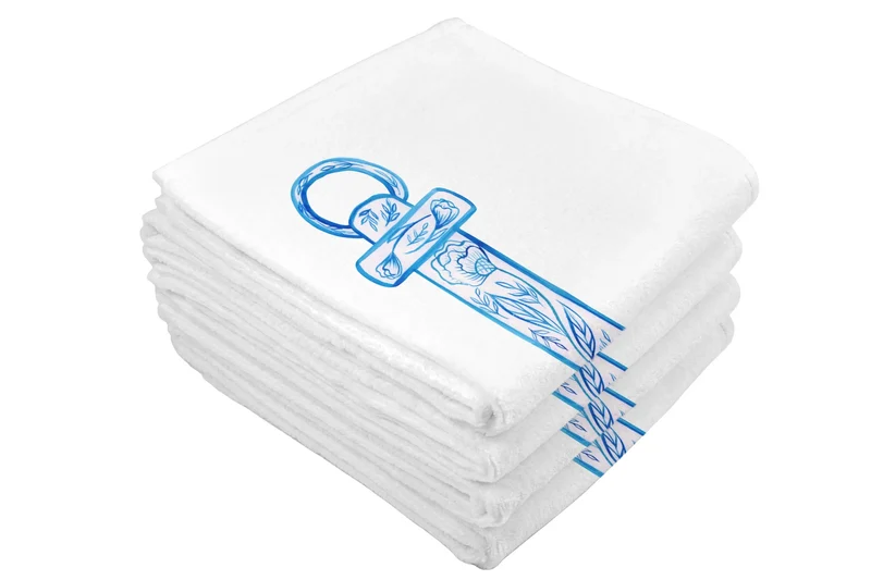 Handtuch Anker Blau