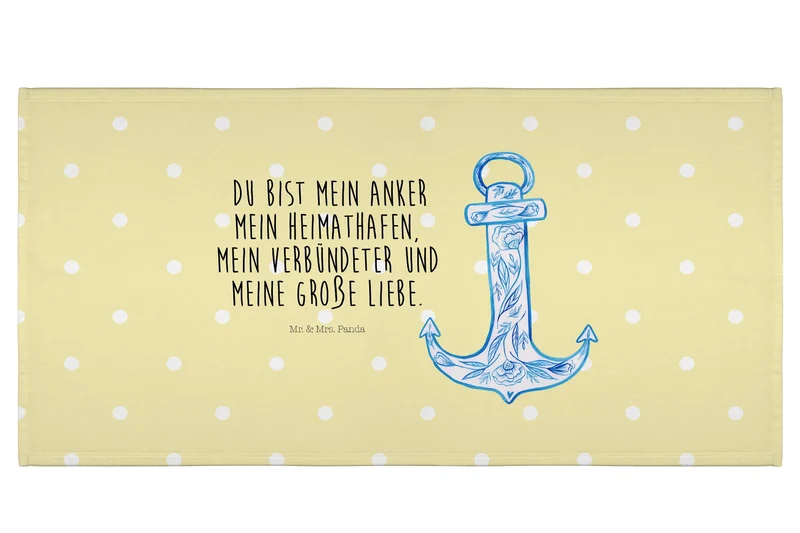 Handtuch Anker Blau