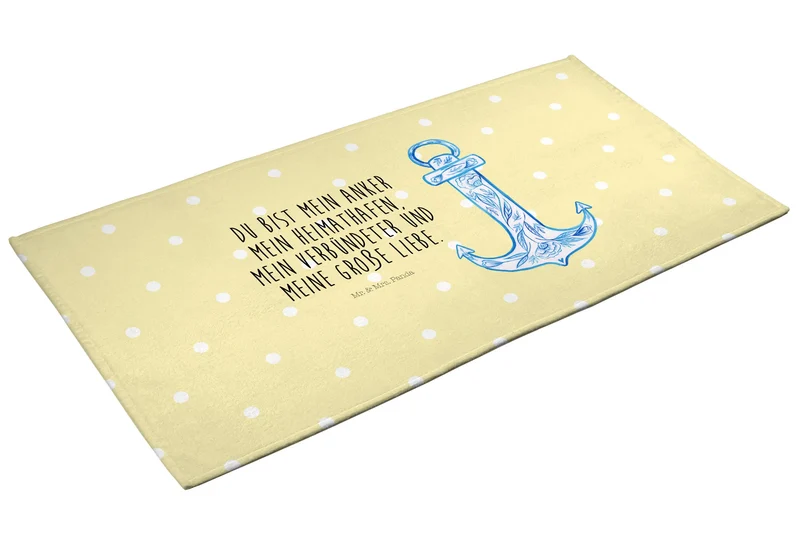 Handtuch Anker Blau