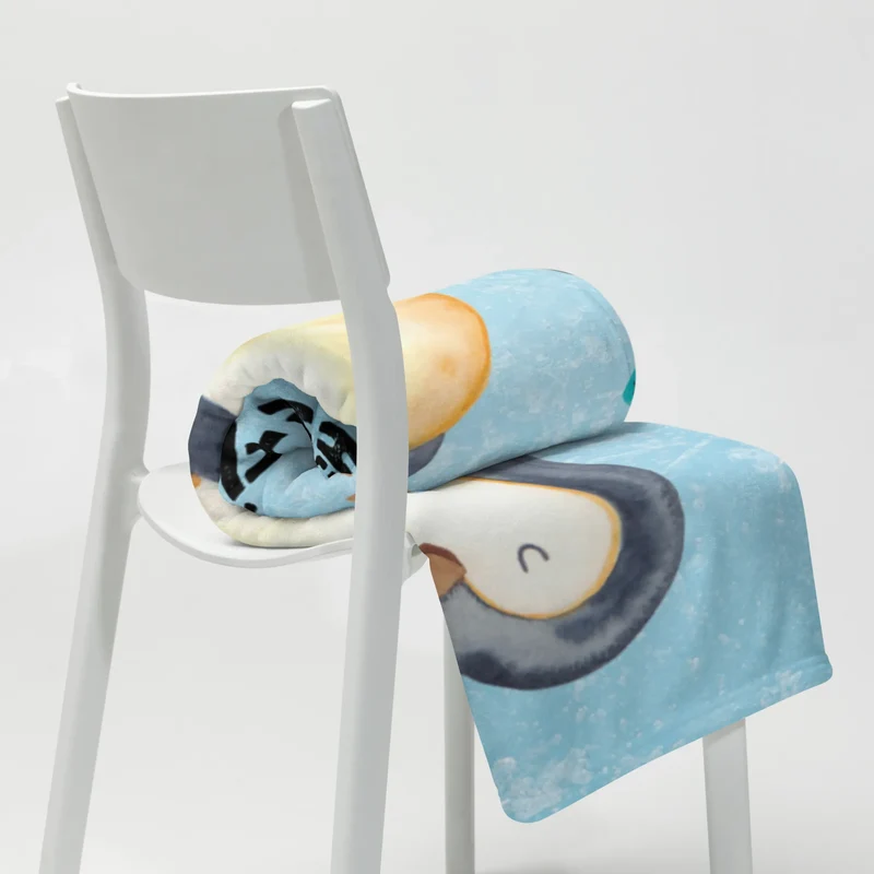 Babydecke Pinguin Angler