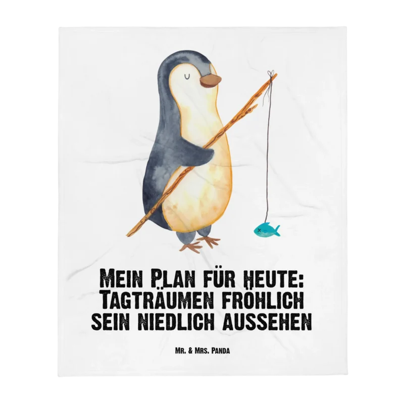 Babydecke Pinguin Angler