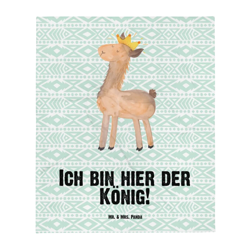 Babydecke Lama König