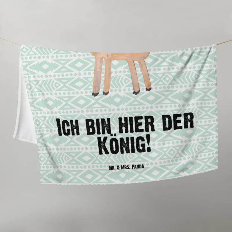 Babydecke Lama König