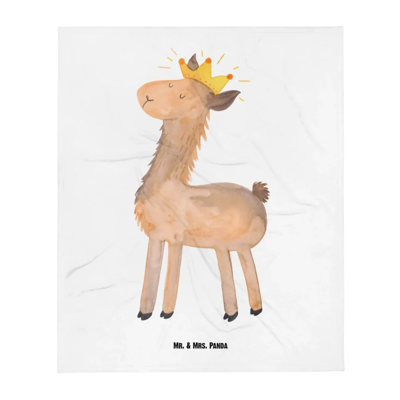 Babydecke Lama König