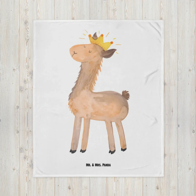 Babydecke Lama König