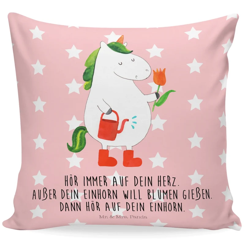 40x40 Kissen Einhorn Gärtner