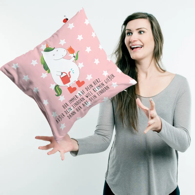 40x40 Kissen Einhorn Gärtner