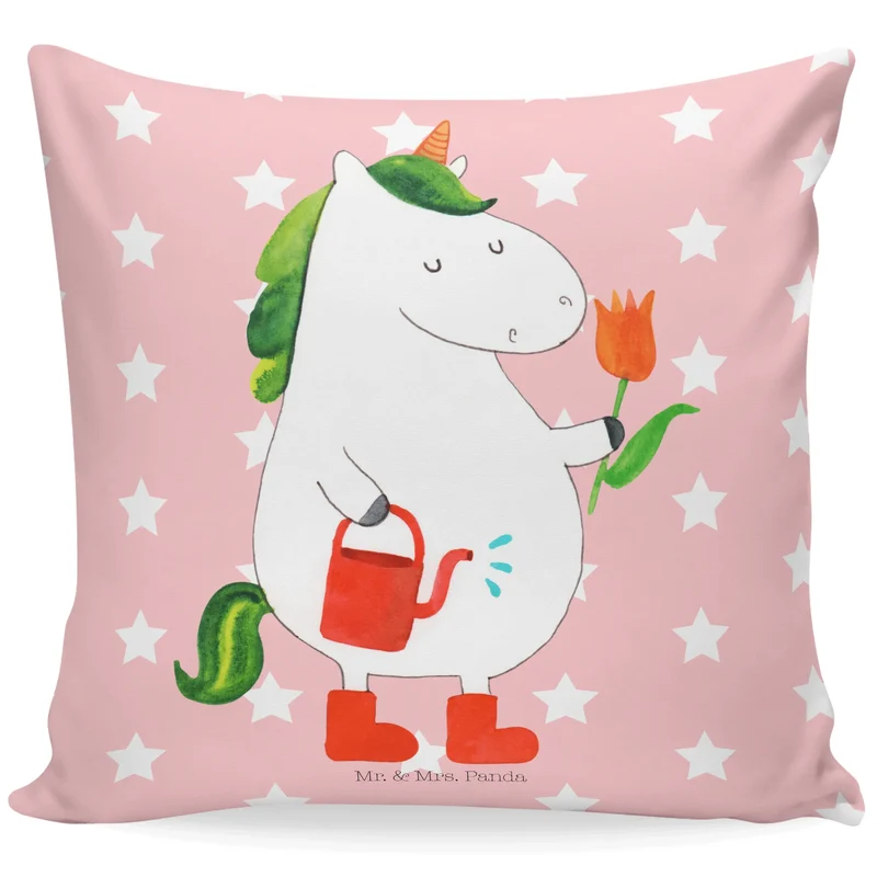 40x40 Kissen Einhorn Gärtner
