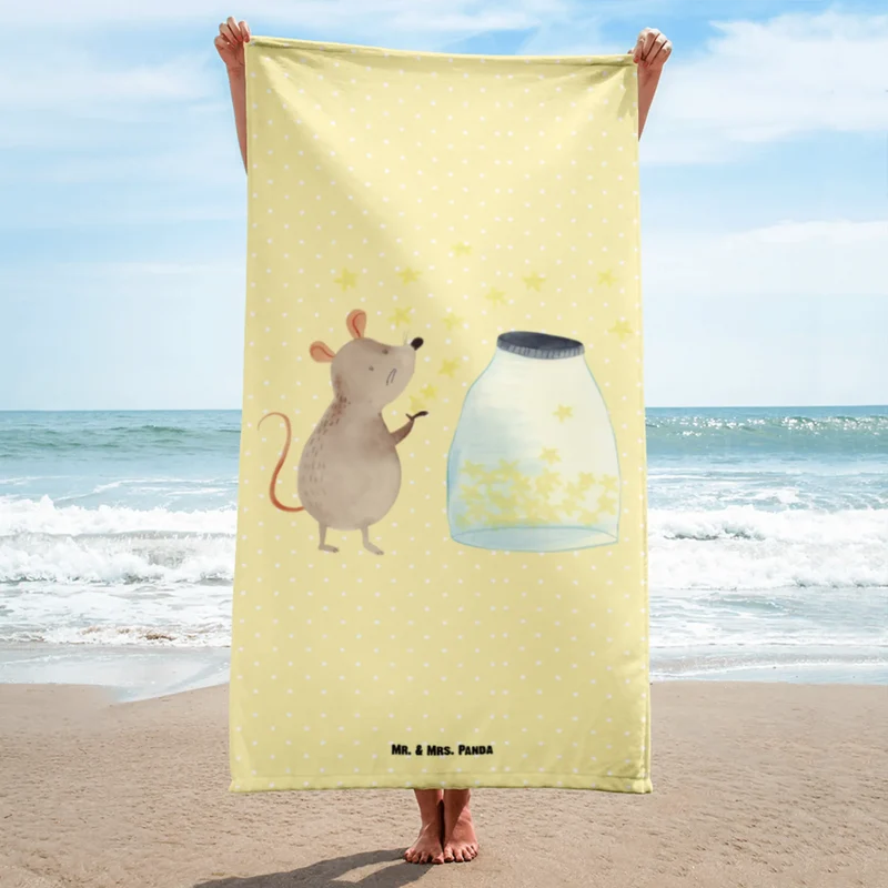 XL Badehandtuch Maus Sterne
