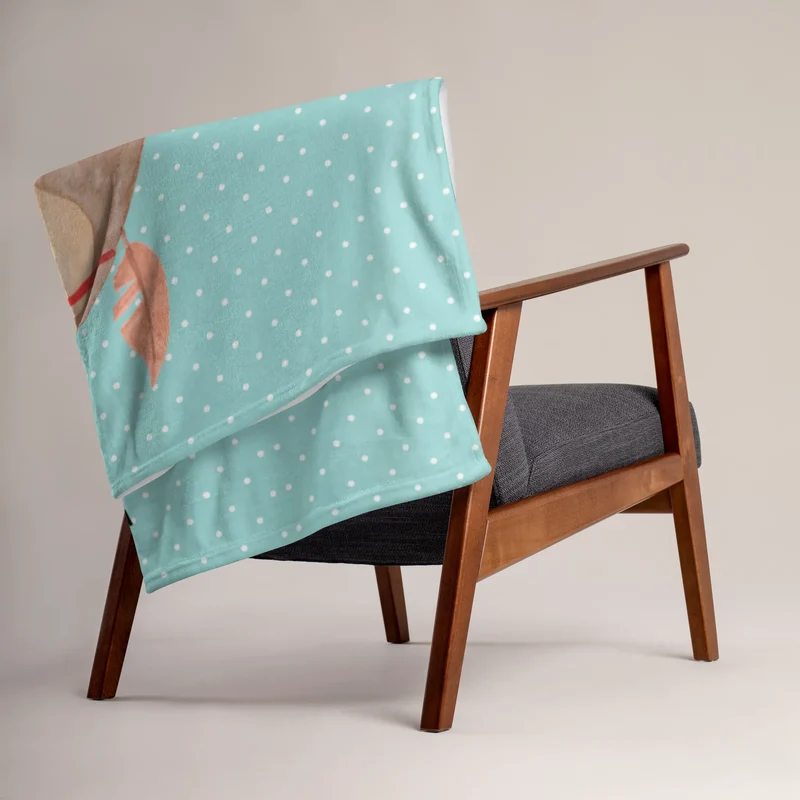 Babydecke Eule Federschmuck