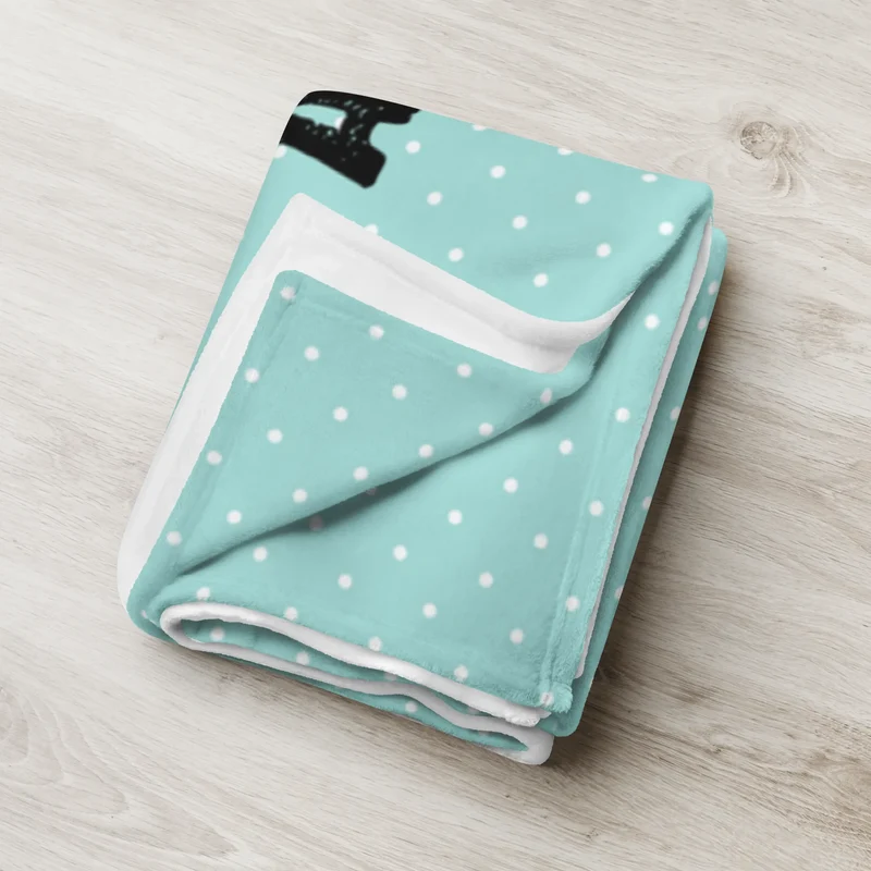 Babydecke Eule Federschmuck