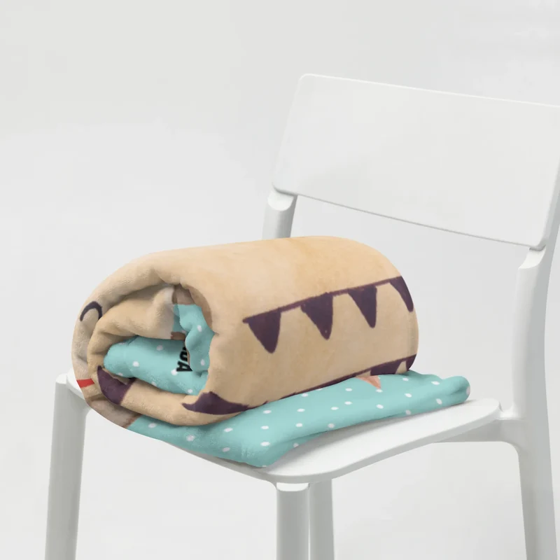 Babydecke Eule Federschmuck