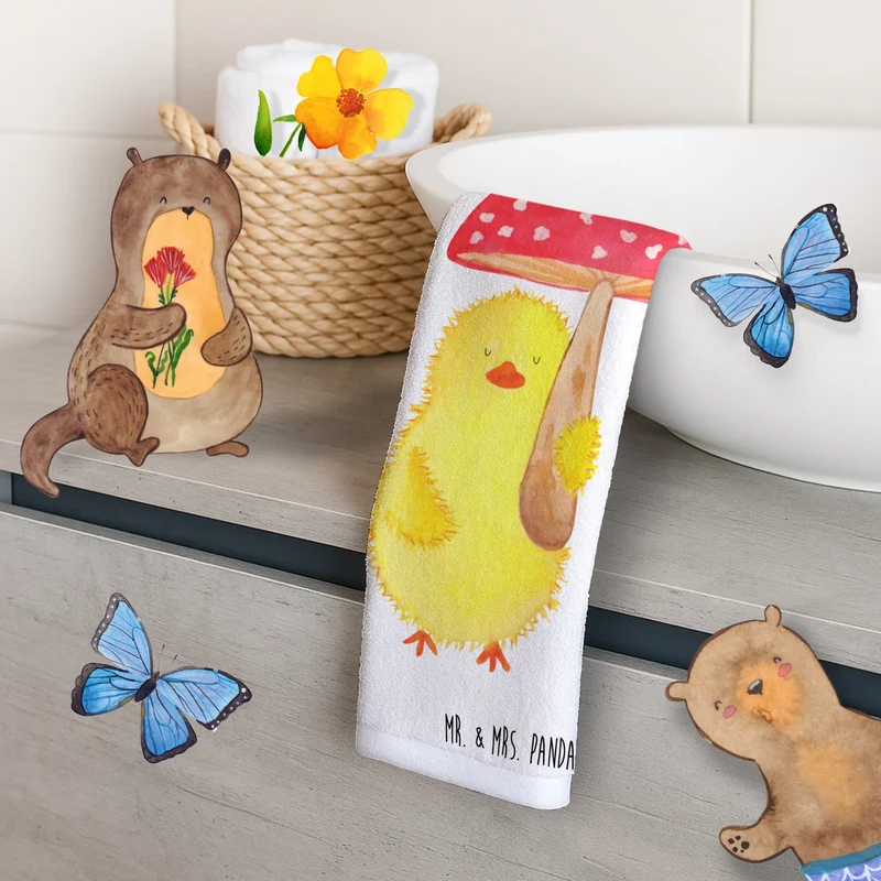 Gästehandtuch Küken Fliegenpilz