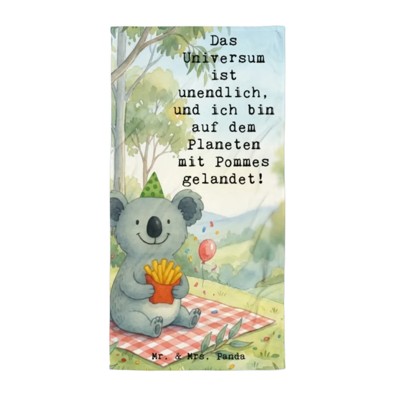 XL Badehandtuch Koala Pommes Design