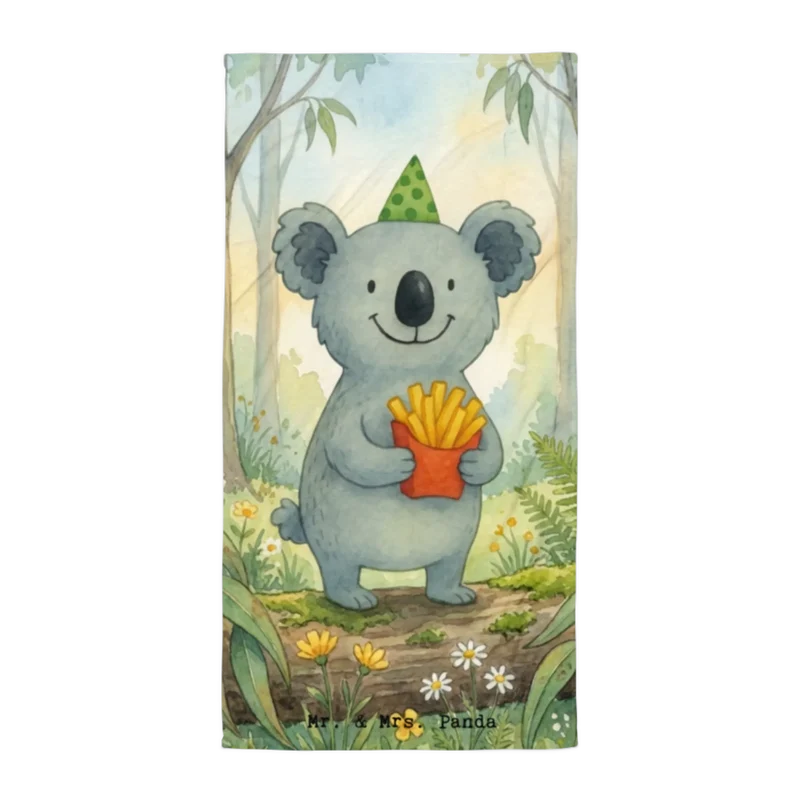 XL Badehandtuch Koala Pommes Design