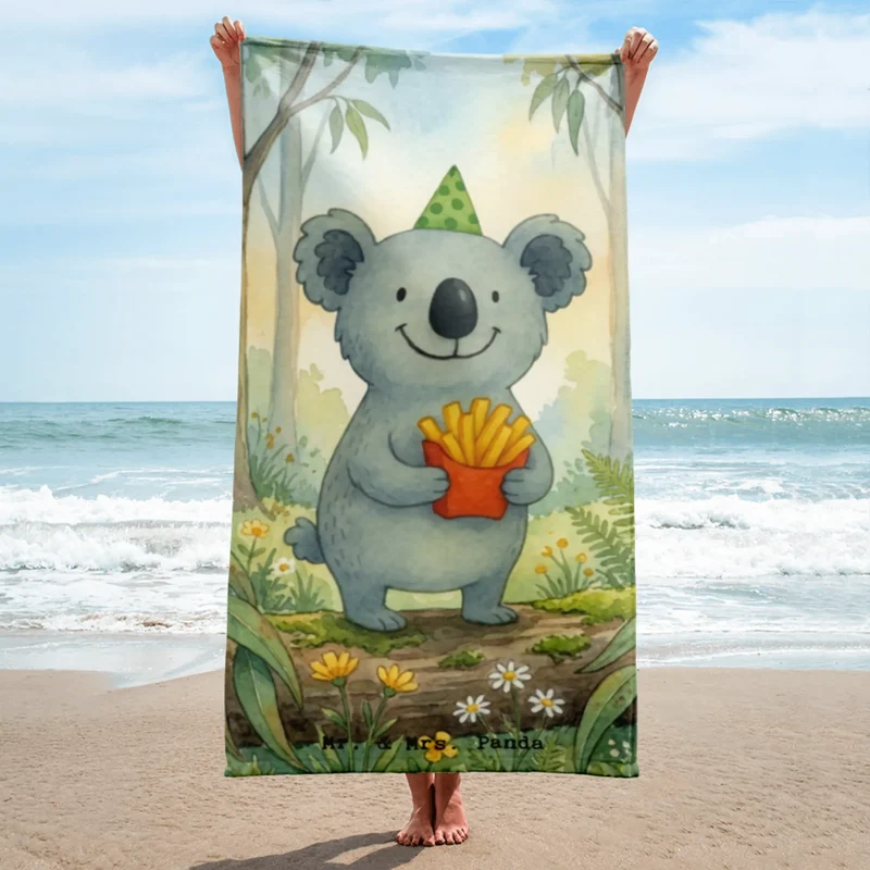 XL Badehandtuch Koala Pommes Design