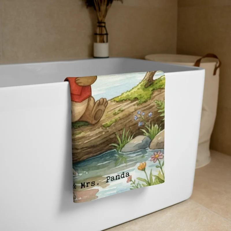 XL Badehandtuch Otter Pommes Design
