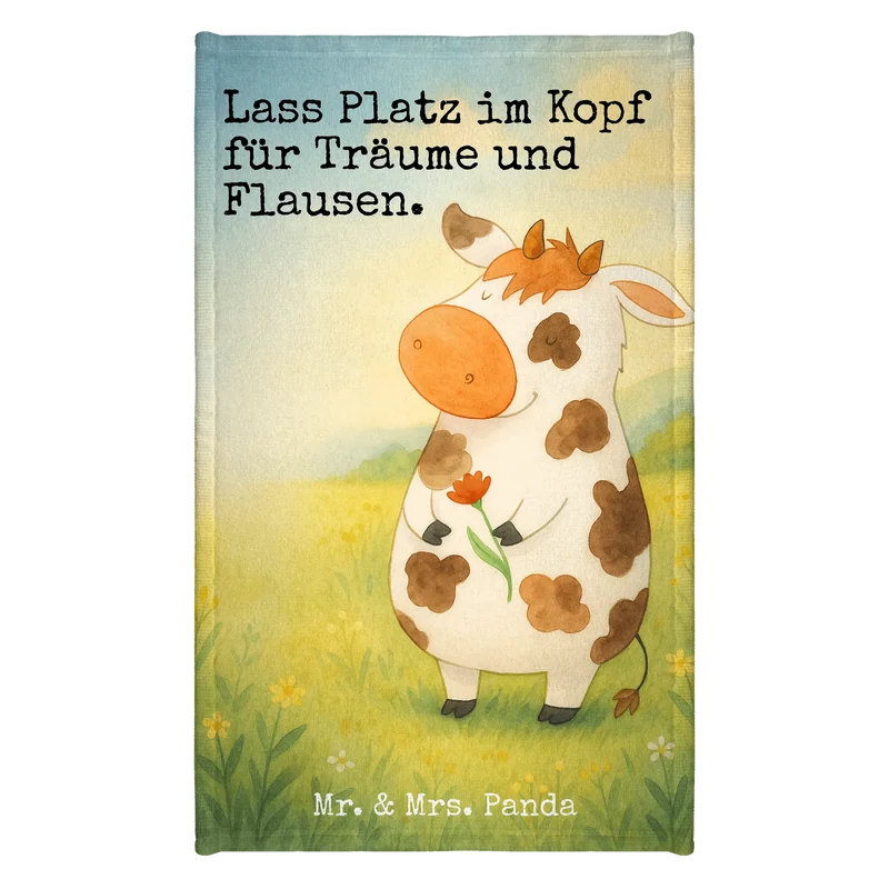 Gästehandtuch Kuh Design