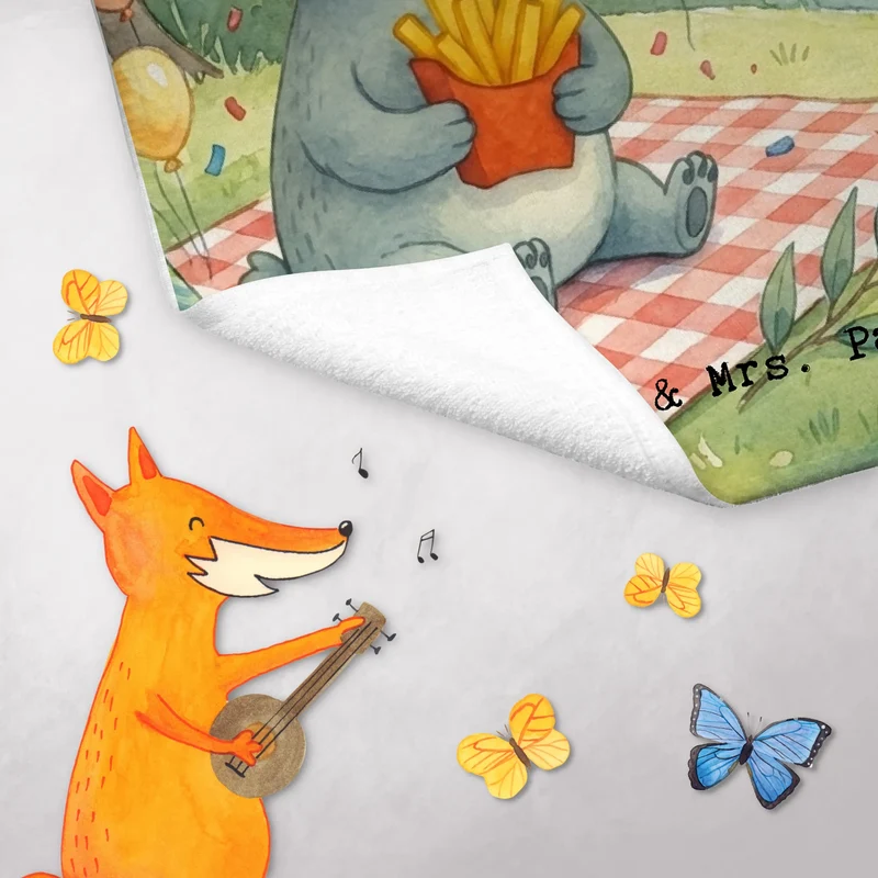 Personalisiertes Gästehandtuch Koala Pommes Design
