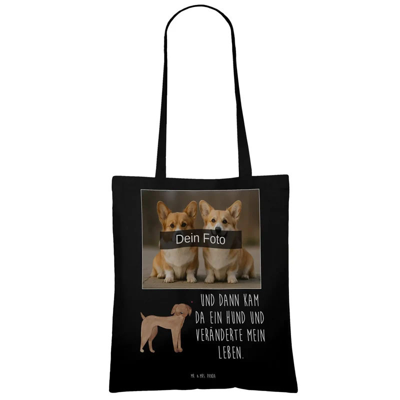 Personalisierte Foto Tragetasche Hund Dogge