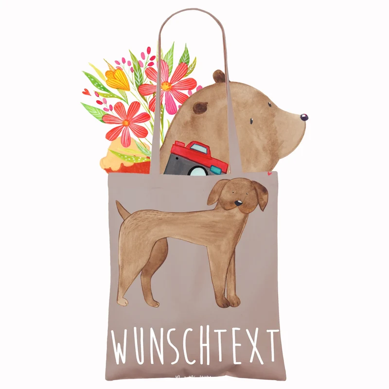 Personalisierte Foto Tragetasche Hund Dogge